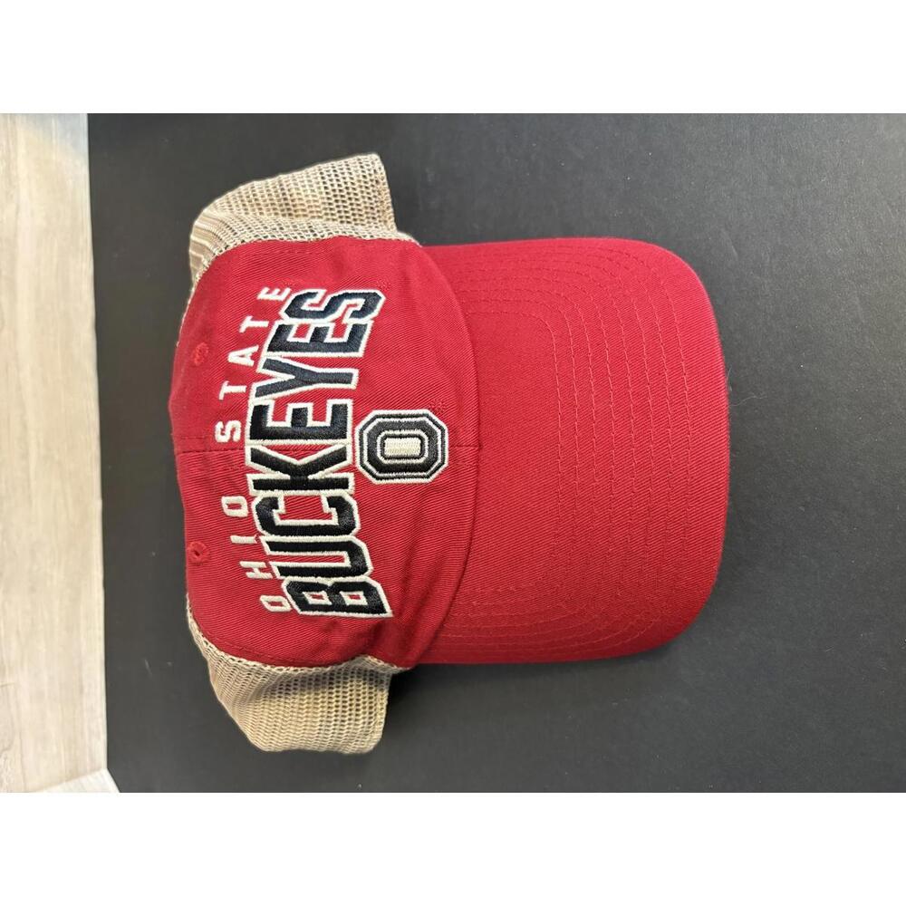 Ohio State Buckeyes Hat Snapback Mesh Back Fan Favorite Embroidered